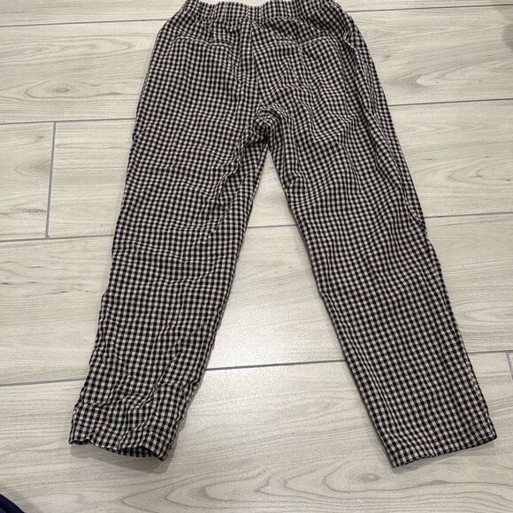 Girls white fox cotton plaid gingham pants size large  Can fit womens xxs-xs as - Picture 5 of 5